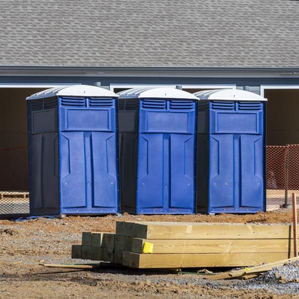 is there a specific order in which to place multiple portable toilets in West Sayville New York